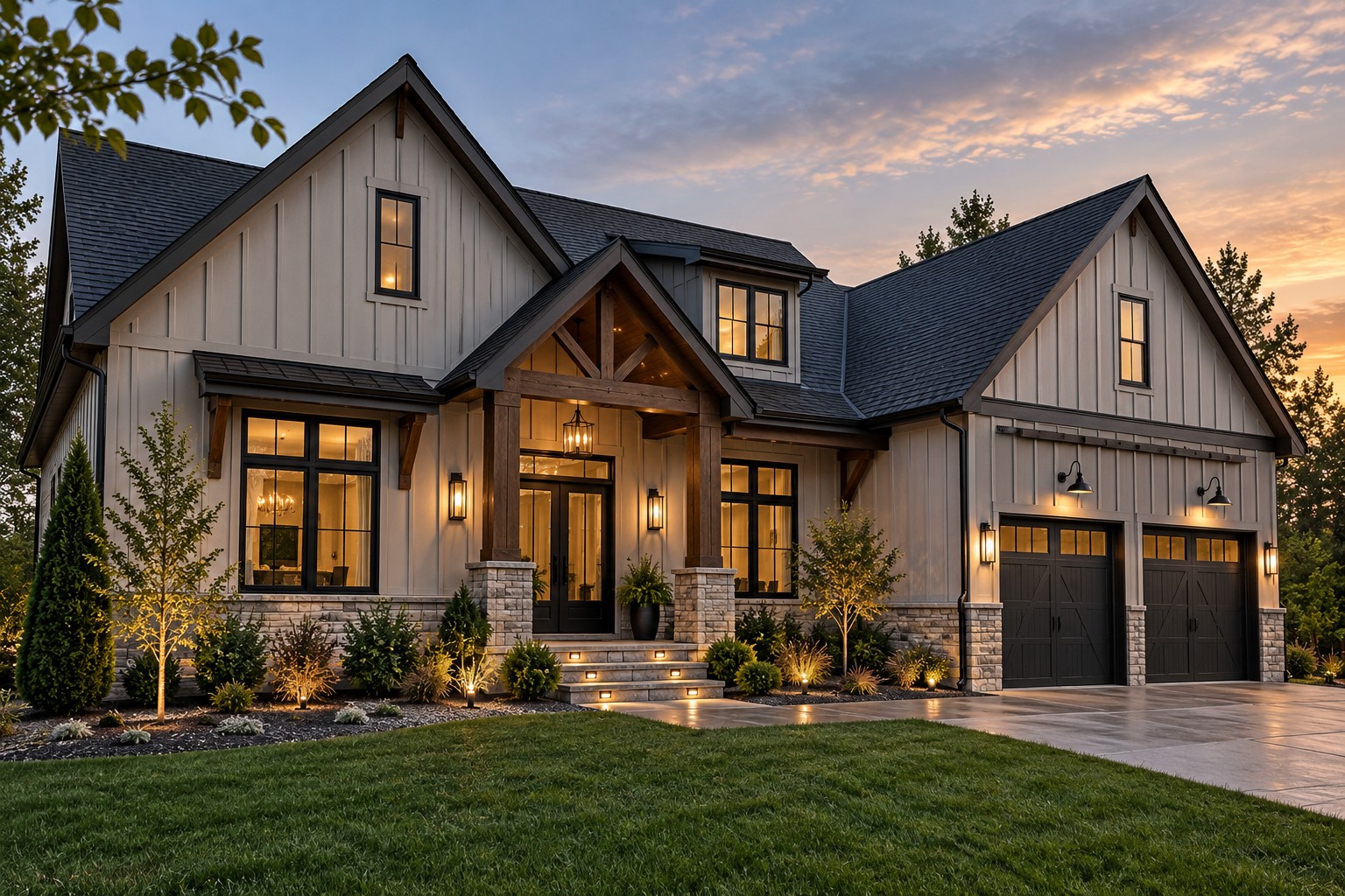 Board and batten siding installation